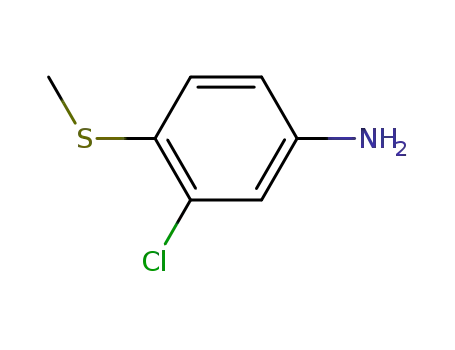 Molecular Structure of 5211-01-8 (3-CHLORO-4-(METHYLTHIO)ANILINE)