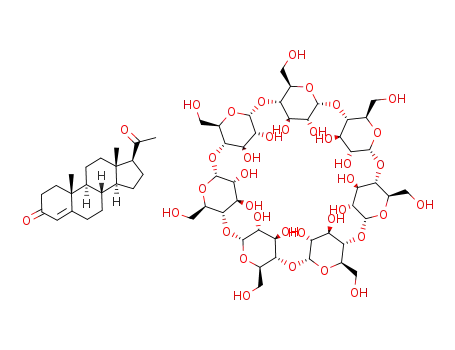 Molecular Structure of 117824-25-6 (C<sub>21</sub>H<sub>30</sub>O<sub>2</sub>*C<sub>42</sub>H<sub>70</sub>O<sub>35</sub>)