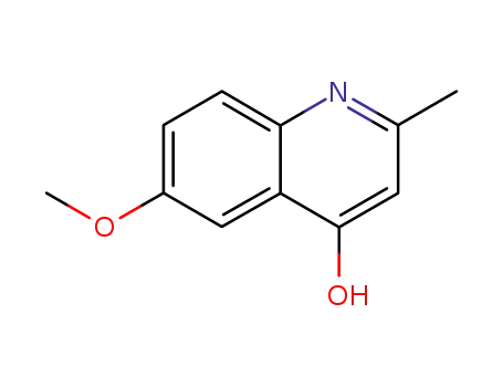 Molecular Structure of 15644-90-3 (6-METHOXY-2-METHYLQUINOLIN-4-OL)