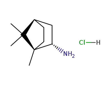 Molecular Structure of 73657-24-6 ((1R,2S)-(+)-BORNYLAMINE HCL)