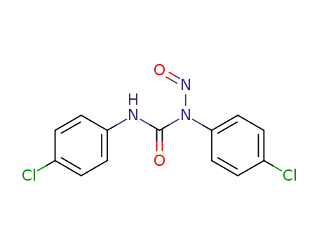 Molecular Structure of 84784-23-6 (Urea, N,N'-bis(4-chlorophenyl)-N-nitroso-)