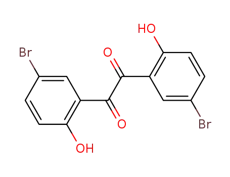 Molecular Structure of 523-88-6 (bis(5-bromo-2-hydroxyphenyl)ethanedione)