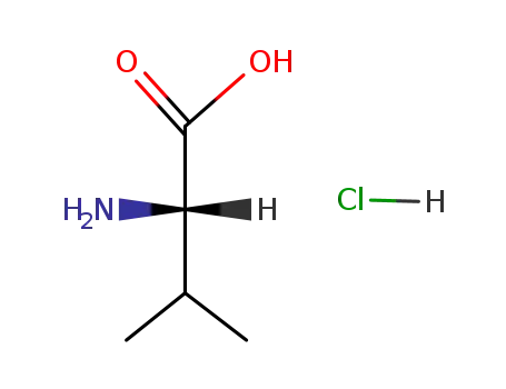 Molecular Structure of 17498-50-9 (L-Valine hydrochloride)