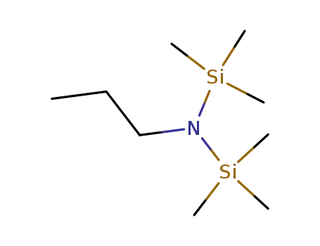 Molecular Structure of 7331-84-2 (1,1,1-trimethyl-N-propyl-N-(trimethylsilyl)silanamine)