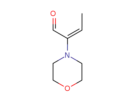 Molecular Structure of 114745-98-1 (4-Morpholineacetaldehyde, a-ethylidene-, (E)-)