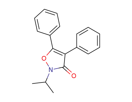 Molecular Structure of 112175-86-7 (3(2H)-Isoxazolone, 2-(1-methylethyl)-4,5-diphenyl-)