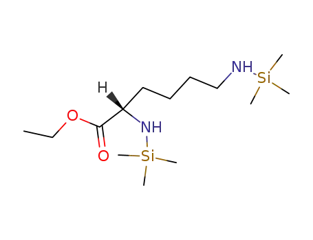 Molecular Structure of 62192-49-8 (N<sup>α</sup>, N<sup>ε</sup>-Bistrimethylsilyl-L-lysin-ethylester)