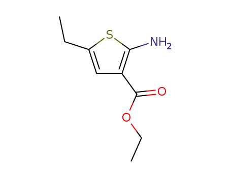 Molecular Structure of 4507-13-5 (ETHYL 2-AMINO-5-ETHYLTHIOPHENE-3-CARBOXYLATE)