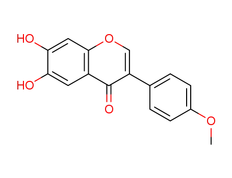 Molecular Structure of 897-46-1 (6,7-DIHYDROXY-4'-METHOXYISOFLAVONE)