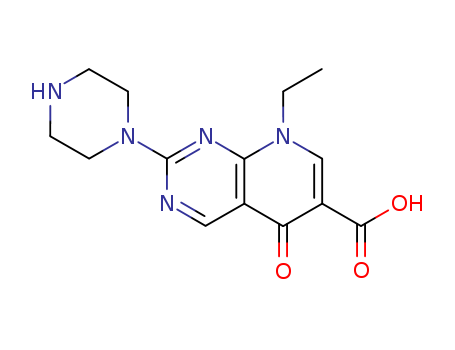 Pyrido[2,3-d]pyrimidine-6-carboxylicacid, 8-ethyl-5,8-dihydro-5-oxo-2-(1-piperazinyl)-