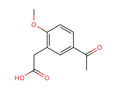 Benzeneacetic acid,5-acetyl-2-methoxy-