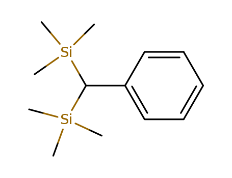 14595-77-8,Silane,(phenylmethylene)bis[trimethyl,2,4-Disilapentane,2,2,4,4-tetramethyl-3-phenyl- (7CI,8CI); Silane,(phenylmethylene)bis[trimethyl- (9CI); Bis(trimethylsilyl)phenylmethane;[Bis(trimethylsilyl)methyl]benzene; a,a-Bis(trimethylsilyl)toluene