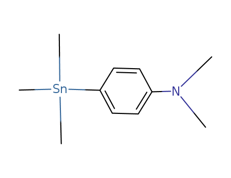 Molecular Structure of 14064-16-5 (Benzenamine, N,N-dimethyl-4-(trimethylstannyl)-)