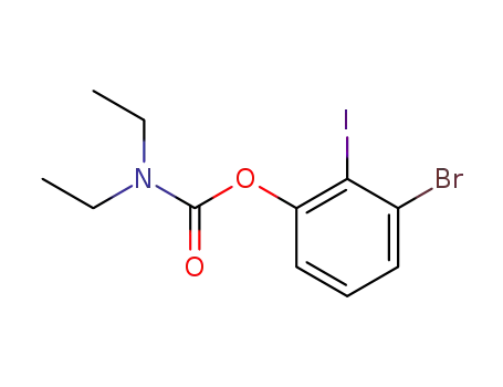 Molecular Structure of 863870-79-5 (3-BROMO-2-IODOPHENYL N,N-DIETHYLCARBAMATE)