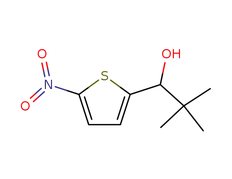 Molecular Structure of 87207-23-6 (2,2-dimethyl-1-(5'-nitro-2'-thienyl)-1-propanol)