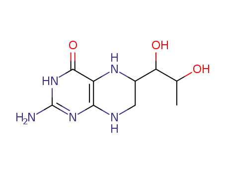 Molecular Structure of 17528-72-2 (Tetrahydrobiopterin)