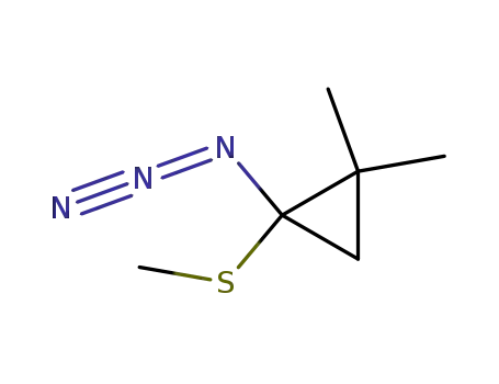 Molecular Structure of 79306-34-6 (1-azido-2,2-dimethylcyclopropyl methylsulfide)