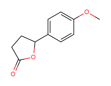 Molecular Structure of 26153-41-3 (2(3H)-Furanone, dihydro-5-(4-methoxyphenyl)-)