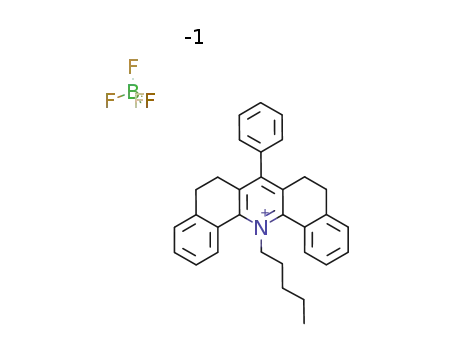Molecular Structure of 88125-58-0 (C<sub>32</sub>H<sub>32</sub>N<sup>(1+)</sup>*BF<sub>4</sub><sup>(1-)</sup>)