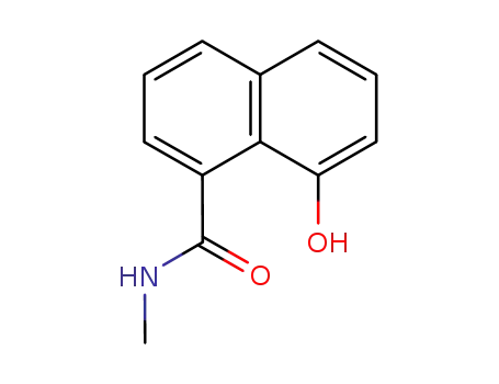 Molecular Structure of 73388-53-1 (N-methyl-8-hydroxy-1-naphthamide)