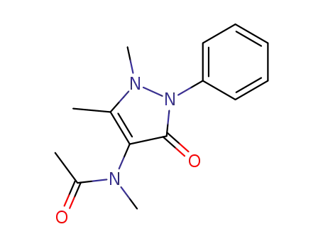 Molecular Structure of 15421-74-6 (4-N-acetyl-N-methylaminoantipyrine)