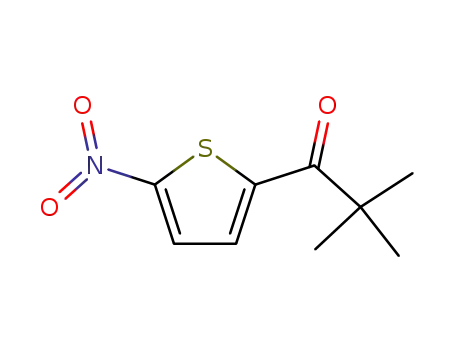 Molecular Structure of 83054-95-9 (2,2-dimethyl-1-(5'-nitro-2'-thienyl)-propane-1-one)