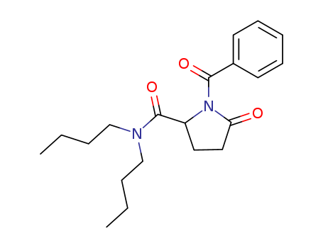 51959-91-2,1-benzoyl-N,N-dibutyl-5-oxopyrrolidine-2-carboxamide,1-benzoyl-N,N-dibutyl-5-oxopyrrolidine-2-carboxamide