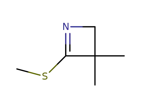 Molecular Structure of 79780-50-0 (2-(methylthio)-3,3-dimethyl-1-azetine)