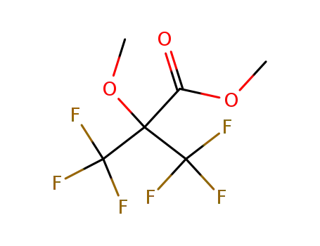 Molecular Structure of 13859-30-8 (Methyl 3,3,3-trifluoro-2-trifluoromethyl-2-methoxypropionate)