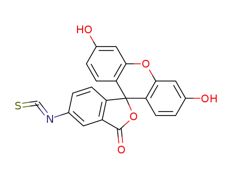 Molecular Structure of 3326-32-7 (Fluorescein isothiocyanate isomer I)