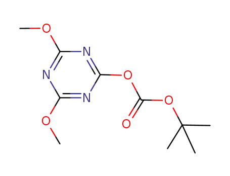 Molecular Structure of 909114-65-4 (tert-butyl 4,6-dimethoxy-1,3,5-triazinyl carbonate)