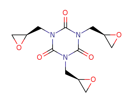 Molecular Structure of 28825-96-9 (1,3,5-tris(oxiran-2-ylmethyl)-1,3,5-triazinane-2,4,6-trione)