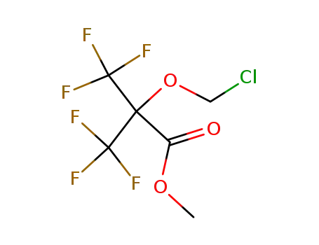 Molecular Structure of 1152045-94-7 (methyl 3,3,3-trifluoro-2-trifluoromethyl-2-chloromethoxypropionate)
