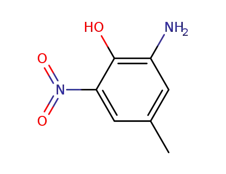 Molecular Structure of 6265-07-2 (2-Amino-6-nitro-p-cresol)