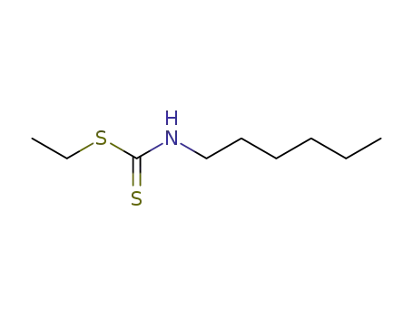 Molecular Structure of 83962-18-9 (Hexyl-dithiocarbamic acid ethyl ester)