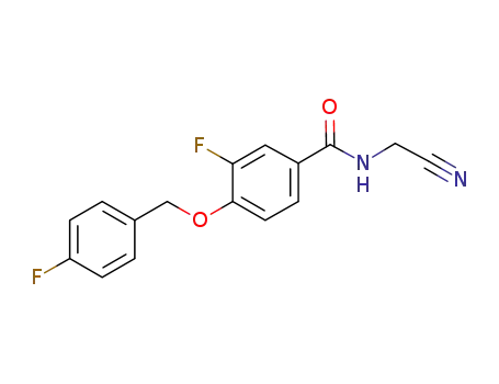 N-cyanomethyl-3-fluoro-4-(4-fluoro-benzyloxy)-benzamide