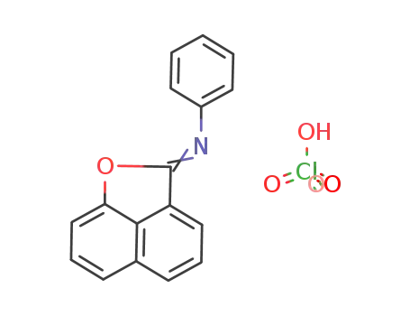Molecular Structure of 111054-70-7 (2-N-phenylaminonaphtho<1,8-bc>furylium perchlorate)