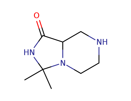 83898-63-9,hexahydro-3,3-dimethylimidazo[1,5-a]pyrazin-1(5H)-one,hexahydro-3,3-dimethylimidazo[1,5-a]pyrazin-1(5H)-one;Imidazo[1,5-a]pyrazin-1(5H)-one, hexahydro-3,3-dimethyl- (9CI);3,3-DIMETHYLHEXAHYDROIMIDAZO[1,5-A]PYRAZIN-1(5H)-ONE