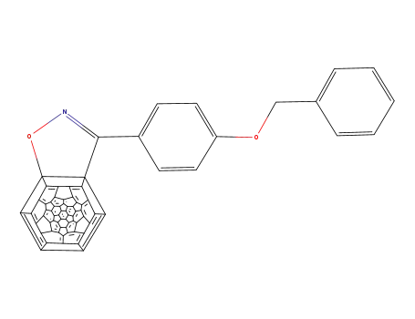 3'-[4-(phenylmethoxy)phenyl][5,6]fullereno-C<sub>60</sub>-I<sub>h</sub>-[1,9-d]isoxazole