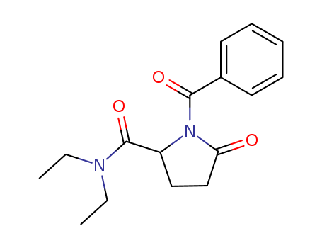 2-Pyrrolidinecarboxamide,1-benzoyl-N,N-diethyl-5-oxo-, (S)- (9CI)