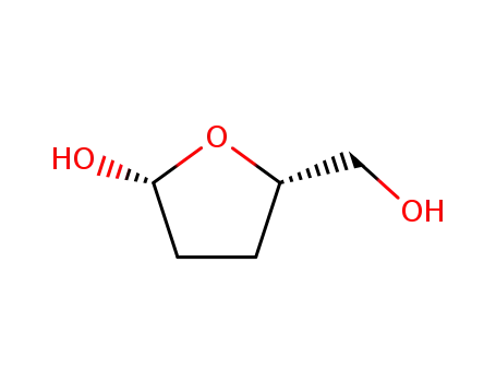 Molecular Structure of 122999-44-4 (2,3-Didesoxy-β-D-glycero-pentofuranose)