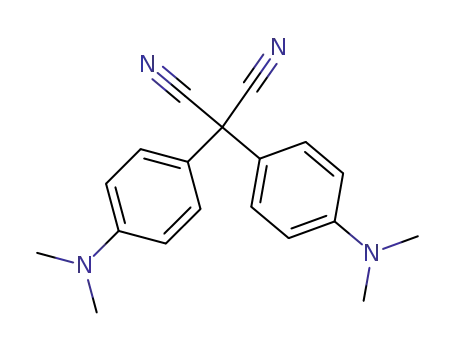 Molecular Structure of 27781-29-9 (2,2-bis[4-(dimethylamino)phenyl]malononitrile)