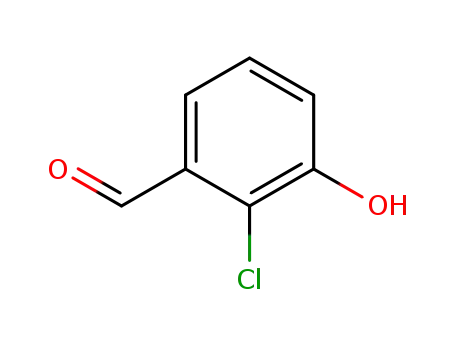 Molecular Structure of 56962-10-8 (2-CHLORO-3-HYDROXYBENZALDEHYDE  97)