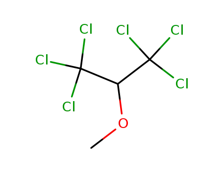 Molecular Structure of 98020-32-7 (1,1,1,3,3,3-hexachloro-2-methoxy-propane)
