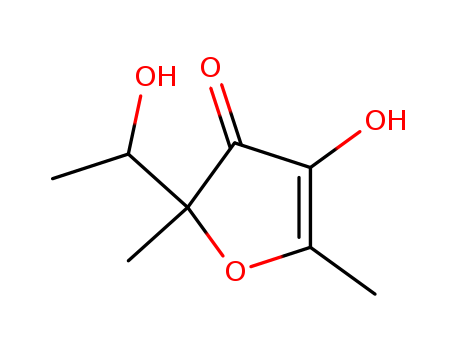 3(2H)-Furanone,4-hydroxy-2-(1-hydroxyethyl)-2,5-dimethyl-
