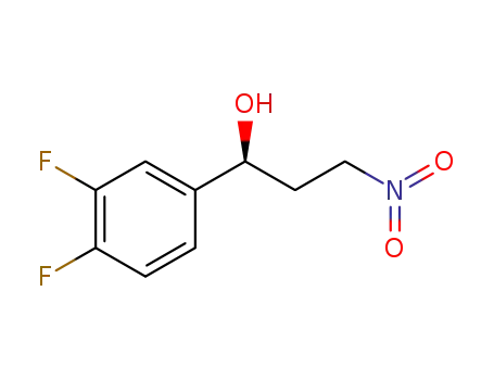 Molecular Structure of 1345413-25-3 ((1S)-1-(3,4-difluorophenyl)-3-nitropropan-1-ol)