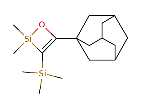 Molecular Structure of 88703-87-1 (1,2-silaoxetene 2,2-dimethyl-3-(trimethylsilyl)-4-adamantyl-1-oxa-2-silacyclobutene)