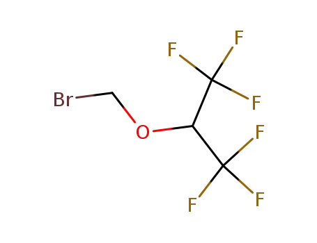 Molecular Structure of 28523-90-2 (1,1,1,3,3,3-hexafluoro-2-bromomethoxy-propane)