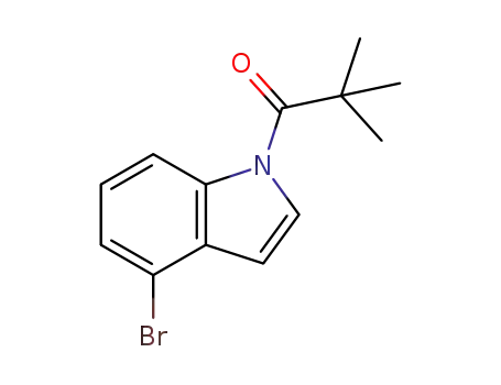 Molecular Structure of 1196981-04-0 (N-pivaloyl-4-bromoindole)