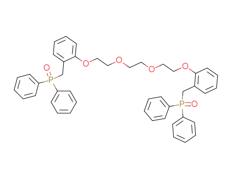 Molecular Structure of 126763-09-5 (1,8-bis<2-(diphenylphosphinoylmethyl)phenoxy>-3,6-dioxaoctane)